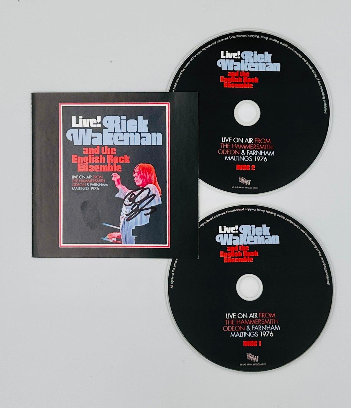 [SIGNED] Rick Wakeman and the English Rock Ensemble: Live on Air 2xCD
