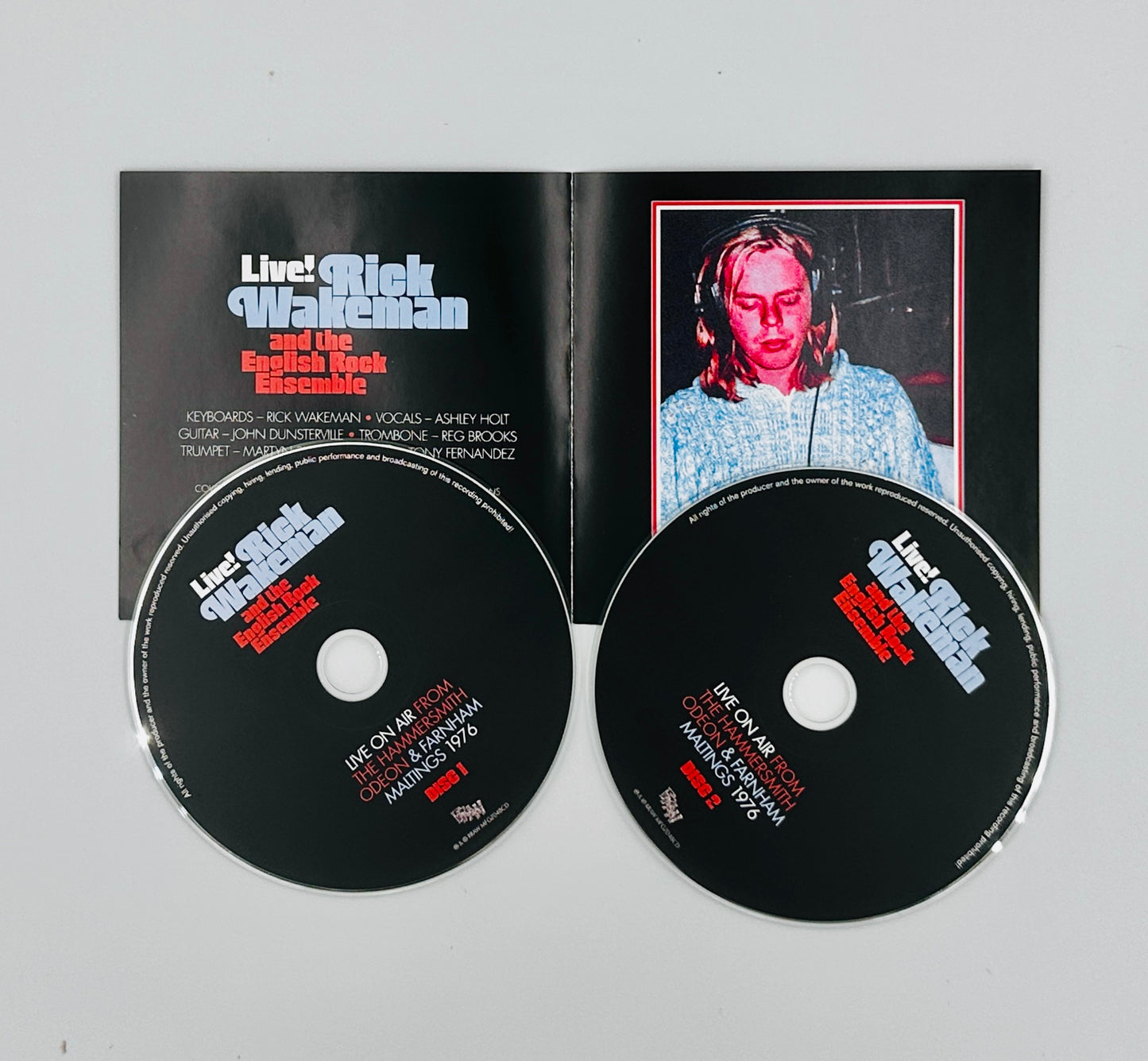 [SIGNED] Rick Wakeman and the English Rock Ensemble: Live on Air 2xCD