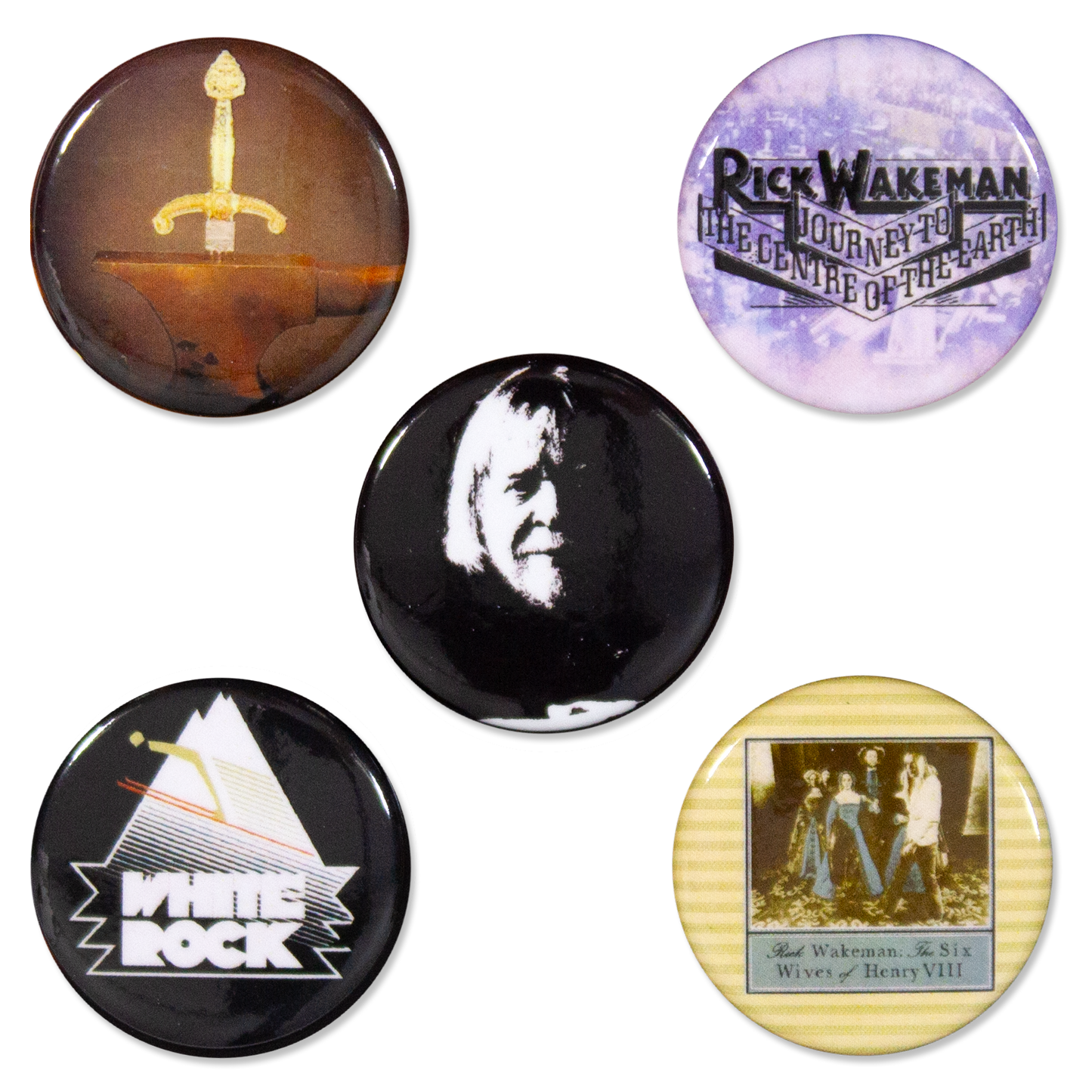 Rick Wakeman Button Pack